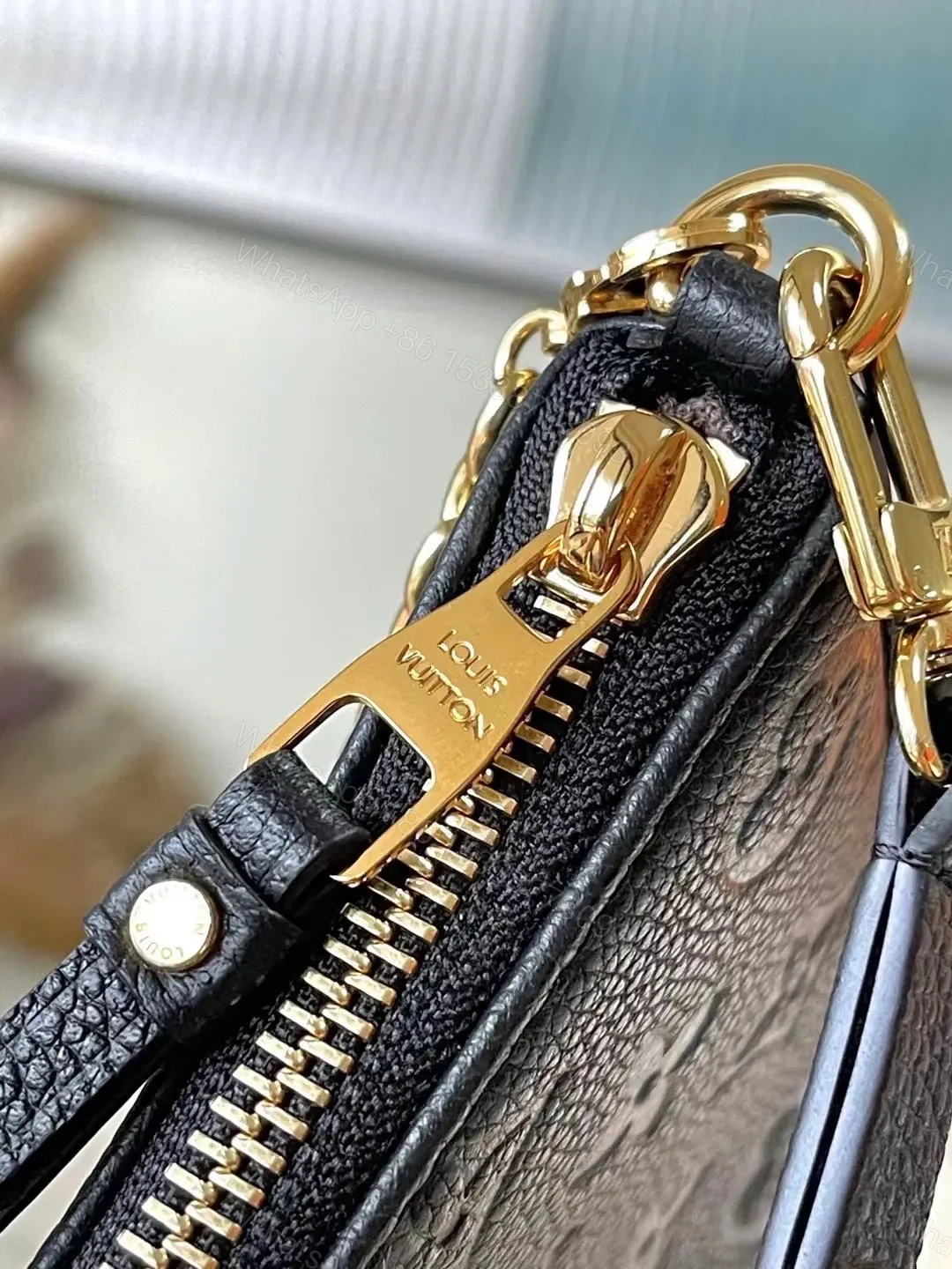 View 6 of Louis Vuitton LV Easy Pouch On Strap Super Handbags Black 19×11.5x3cm