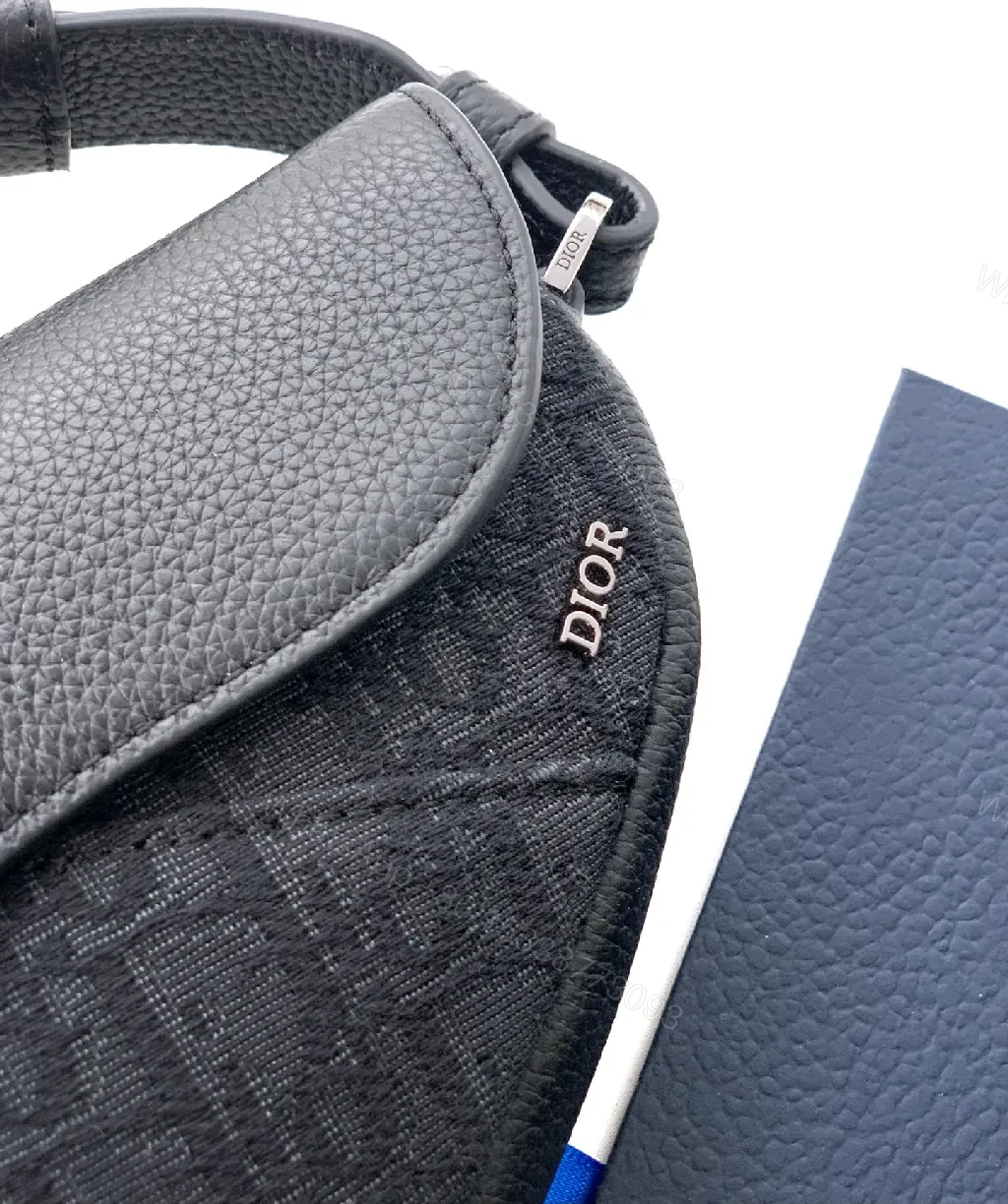 View 7 of Charcoal Calfskin Crossbody: Subtle Luxe, Compact Utility