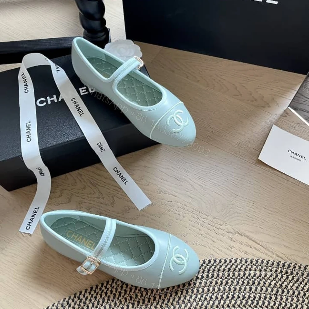 View 3 of Chanel Mary Jane Ballet Flat Light Blue