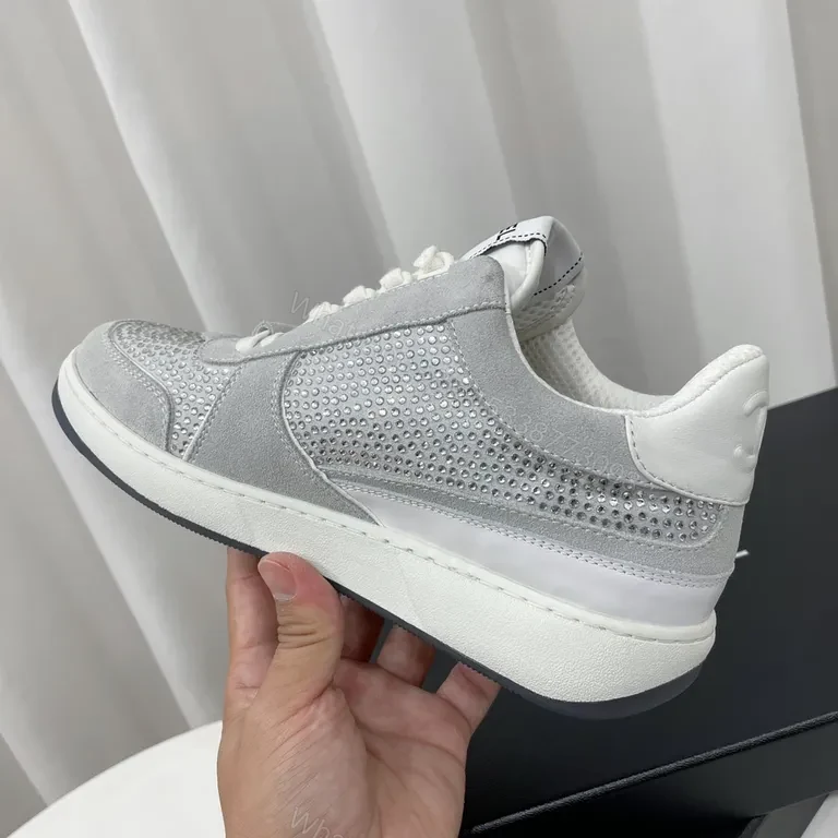 View 2 of White Chanel-Inspired Luxury Trainers with All-Day Comfort