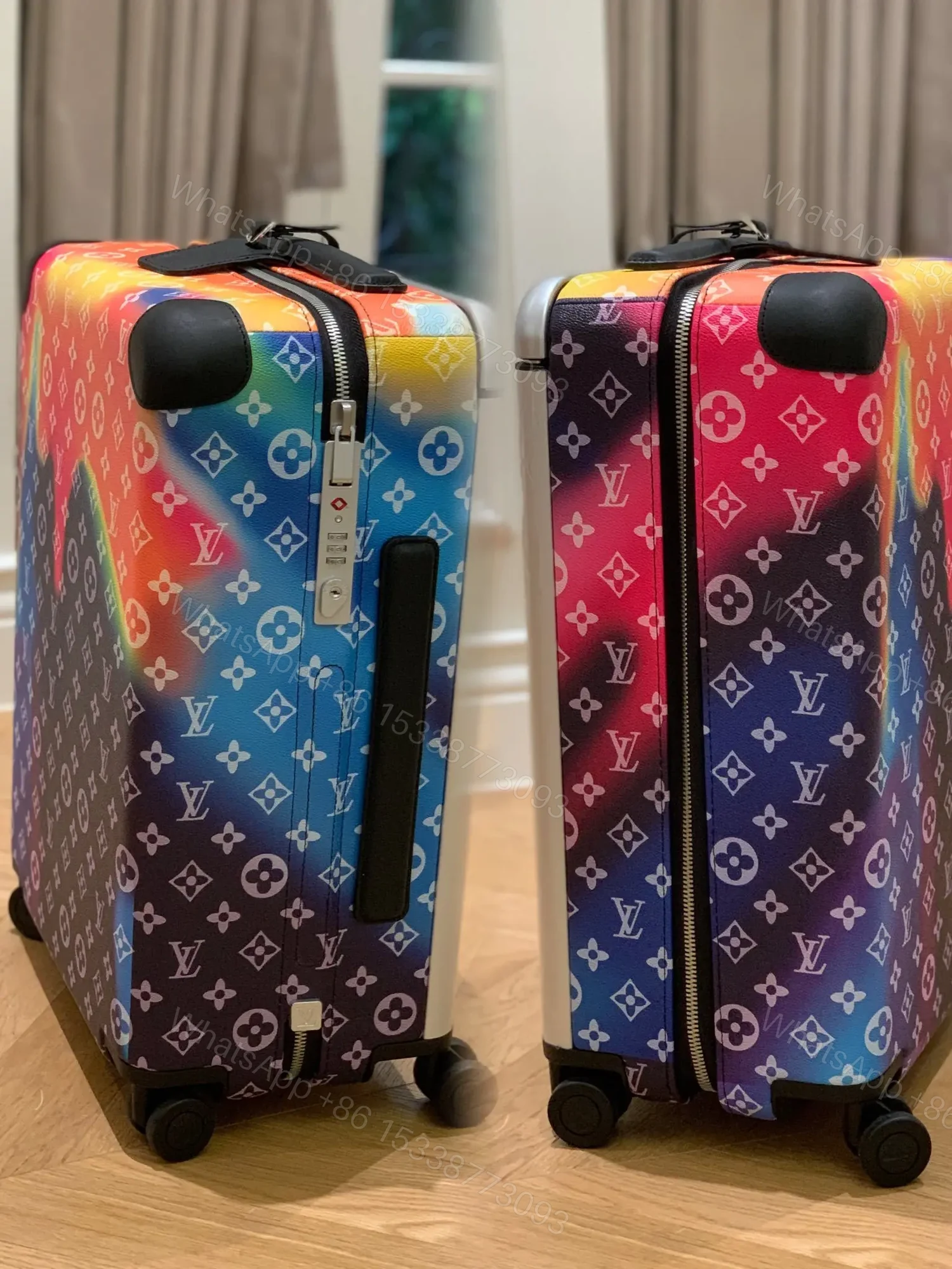 View 3 of Louis Vuitton Horizon 55 Multicolor Sunset Carry-on Bag Suitcase