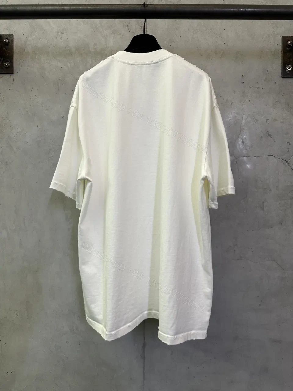 View 2 of White Cotton Tee, Minimal Logo, Luxury Everyday Comfort