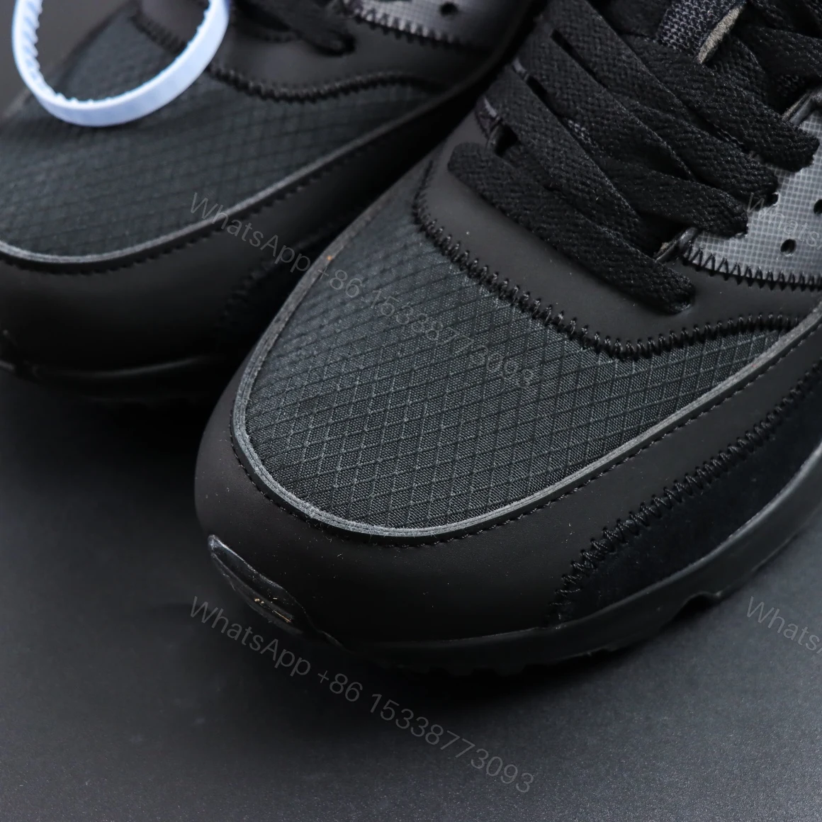 View 4 of Off White x Nike Air Max 90 Black The Ten Black Reps