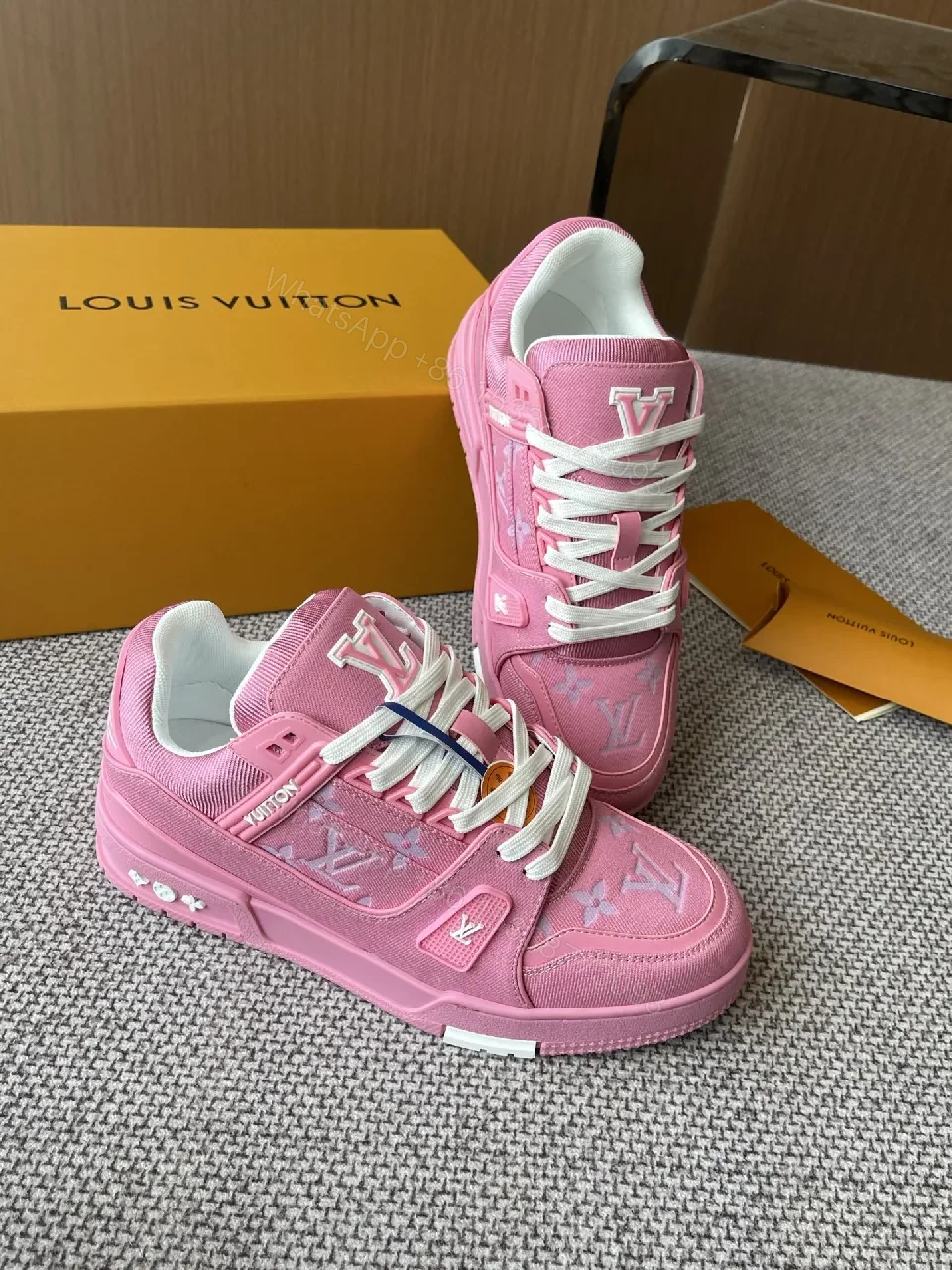 View 7 of Vivid Pink Suede Sneakers: Luxe Everyday Statement Pair
