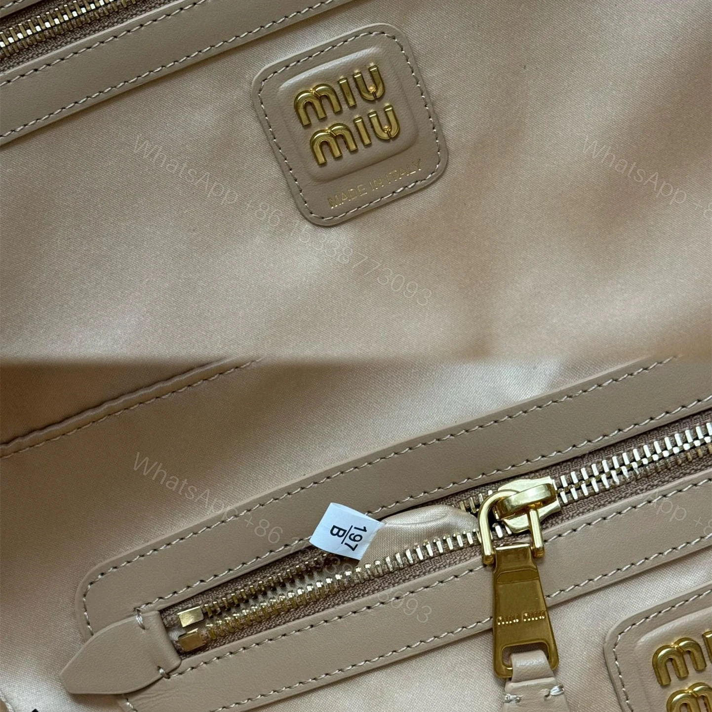 View 9 of 高仿miumiu繆繆*5BB117手柄單肩包石榴黃免檢版