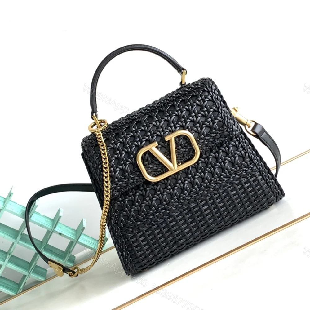 View 2 of VALENTINO VLOGO TOP HANDLE BAG BLACK 22CM