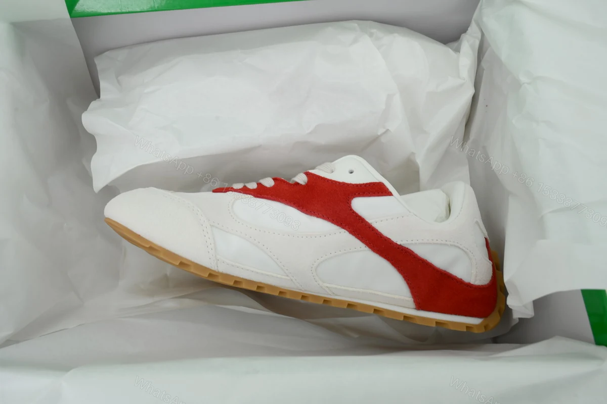 View 6 of Bottega Veneta Orbit Sneaker 'White Red' 867944 V3MS2 6189