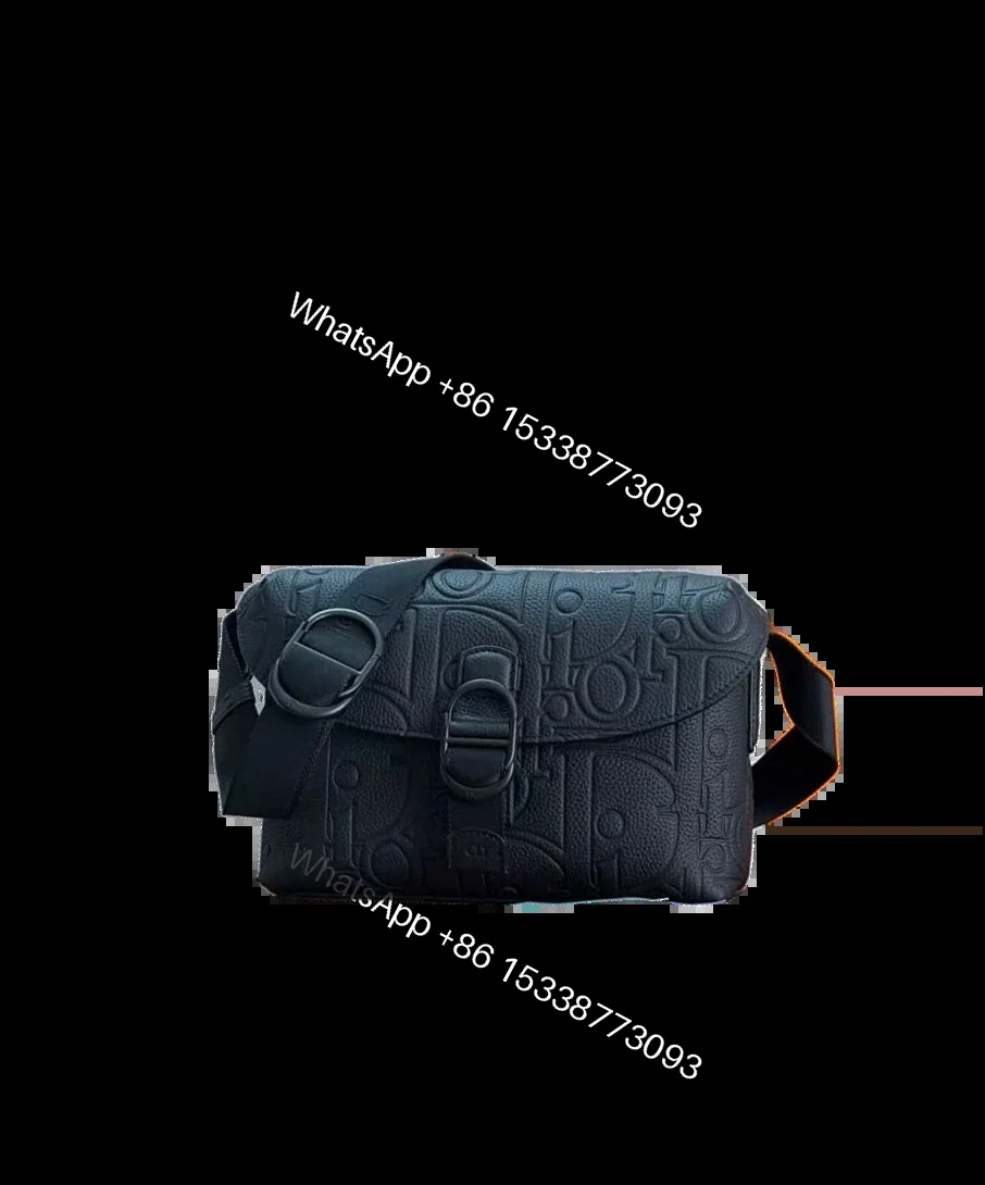Dior Lookalike Jett Zipped Messenger Bag In Black — view 1