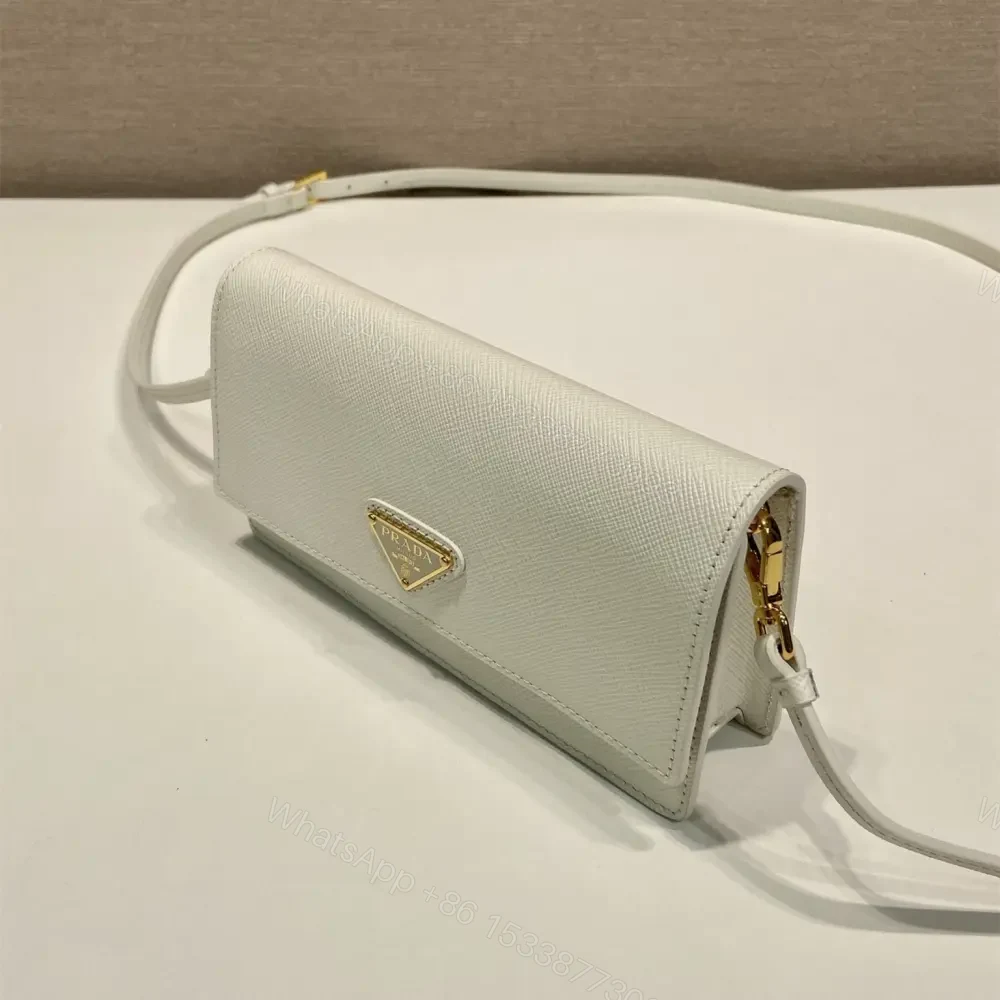 View 3 of 高仿Prada*Saffano系列1NF059斜挎包白色Mini免檢版