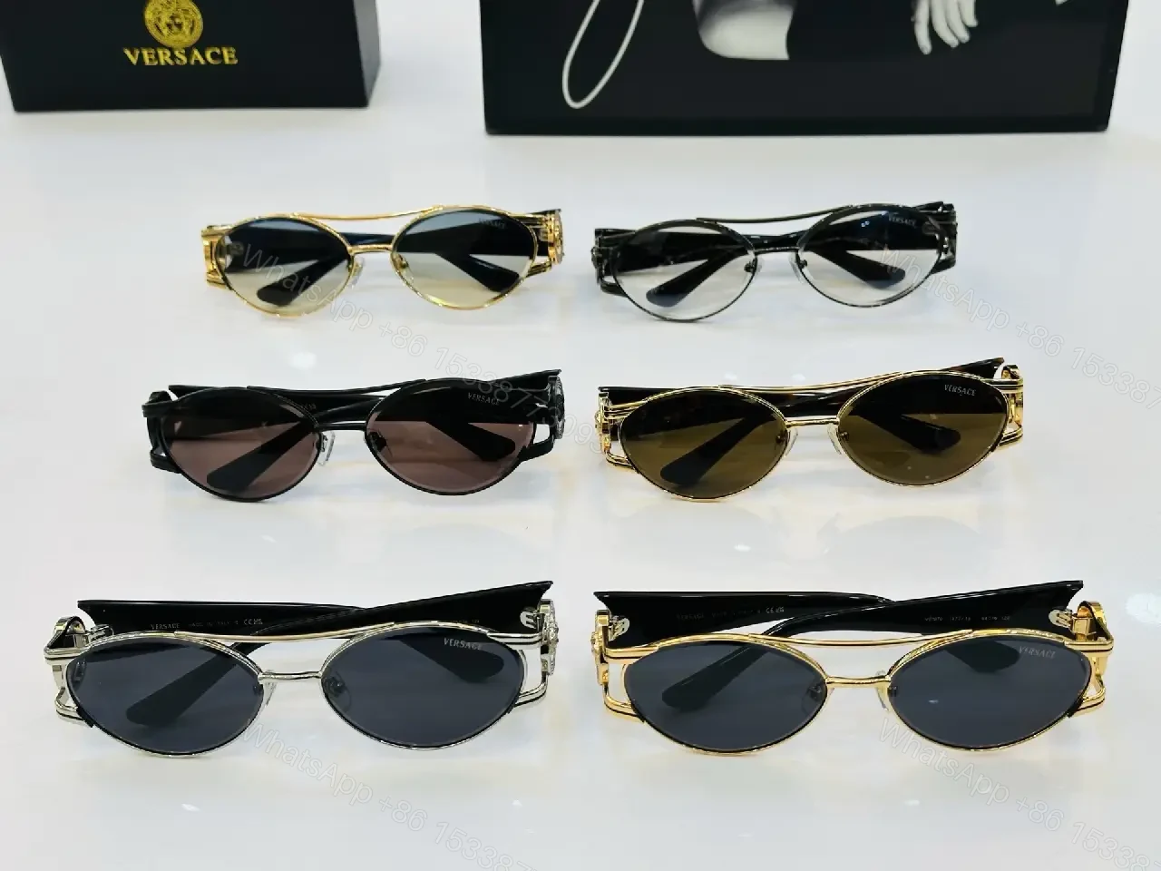 View 8 of Gold-Tone Frame Sunglasses: Luxe Comfort, Bold Attitude