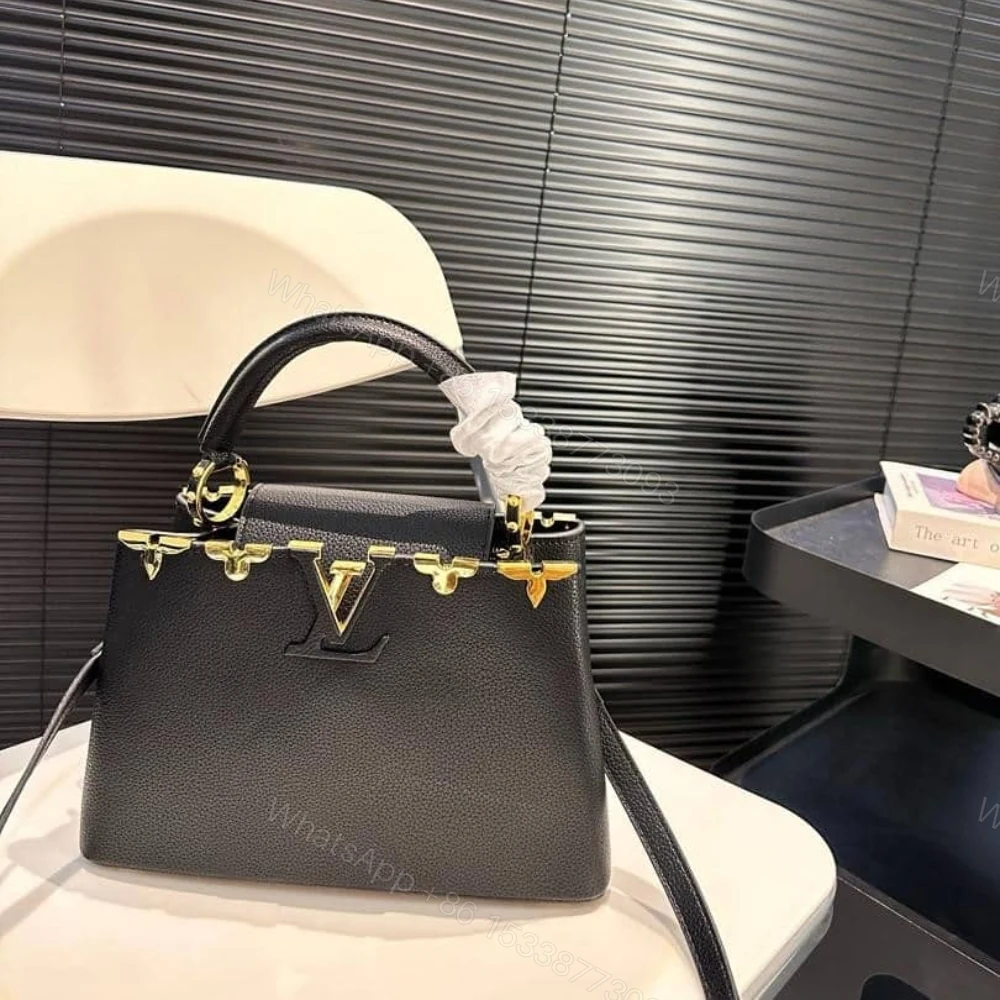 View 2 of Louis Vuitton Capucines MM Bag Black 27Cm M54663