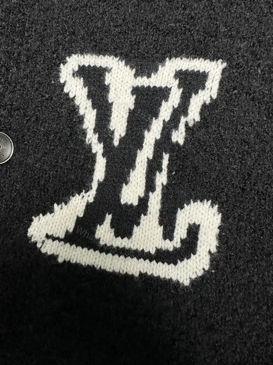 View 10 of Cozy Textured Cardigan: Black Knit with Logo Accent + Everyday Luxury Cardigan