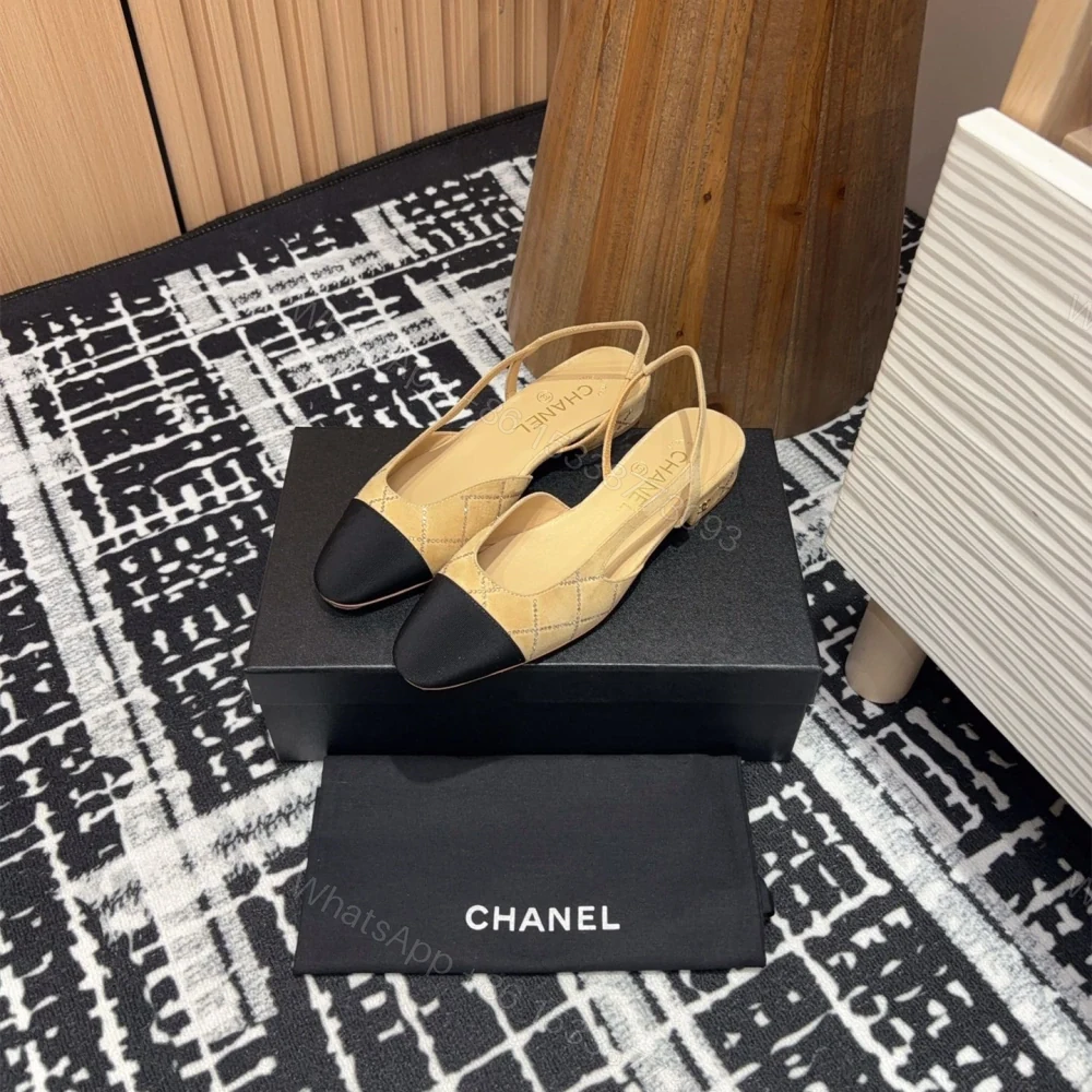 View 2 of 高仿Chanel*25C系列G31330小羊皮休閒平底鞋黃色2CM免檢版