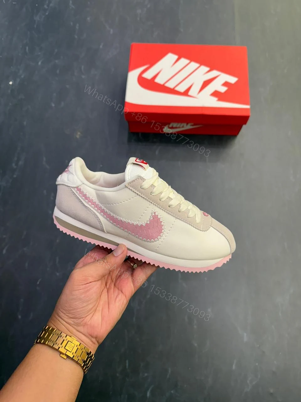 View 2 of First Copy Nike Cortez Valentines Edition