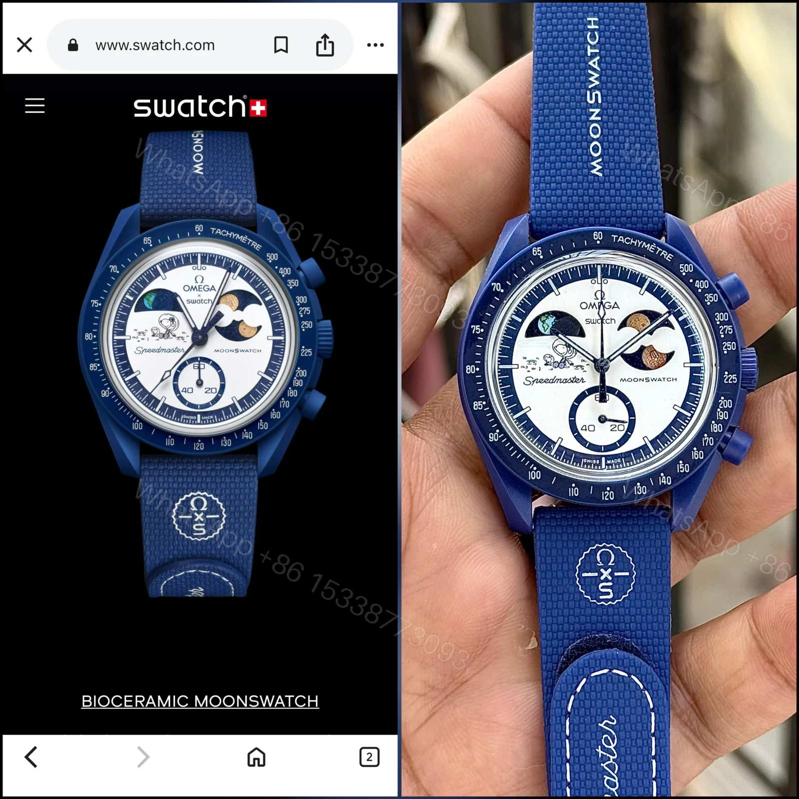View 3 of Omega × Swatch MoonSwatch Speedmaster Space-Themed Chronograph