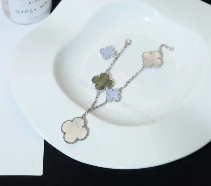 View 8 of Van Cleef Magic Alhambra 5-Motif Bracelet 9068