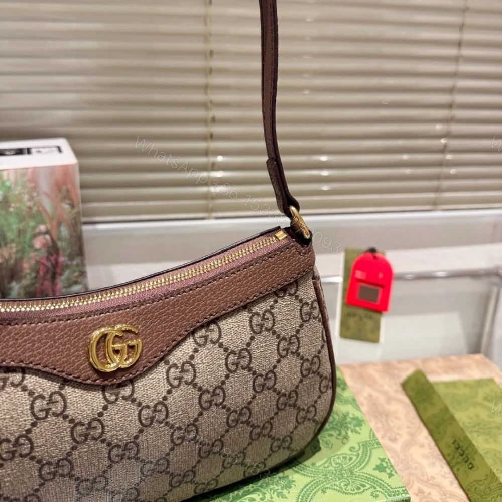 View 4 of Gucci Ophidia Small Shoulder Bag Beige And Dark Brown 24Cm 735145 KAAAD 8358