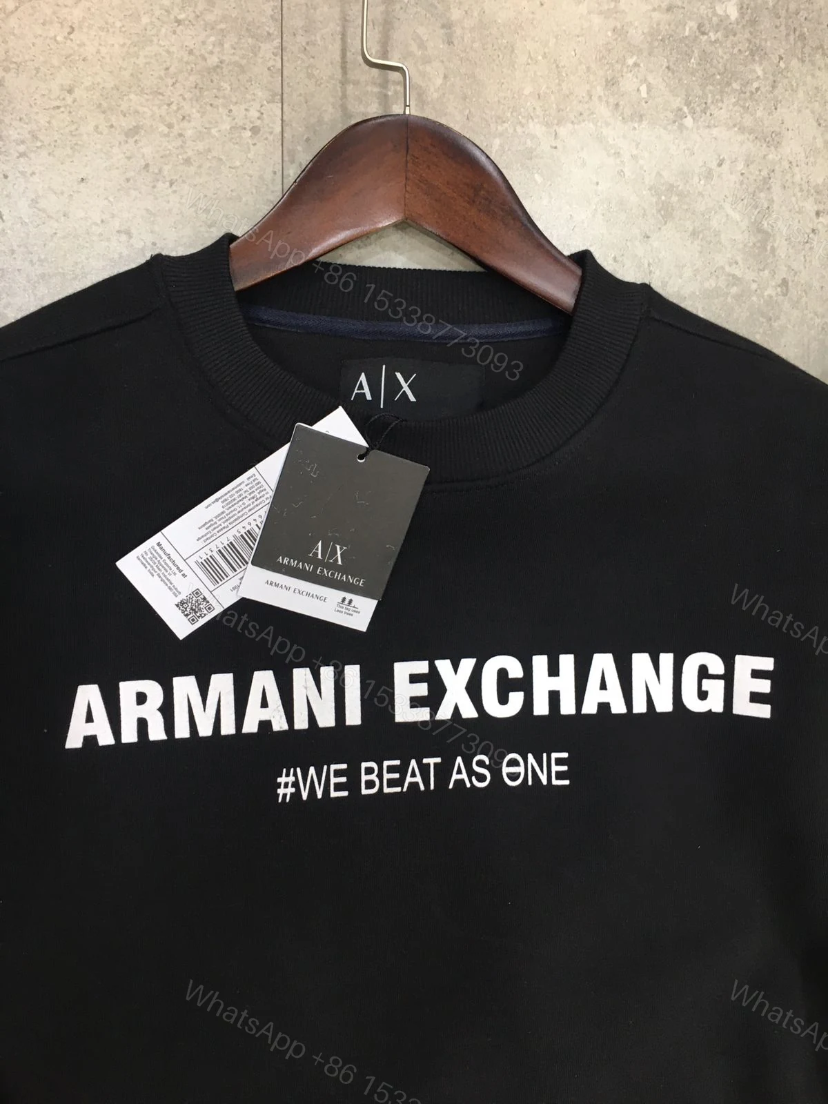 View 3 of First Copy Armani Exclusive Cotton Fleece Sweatshirts for Men