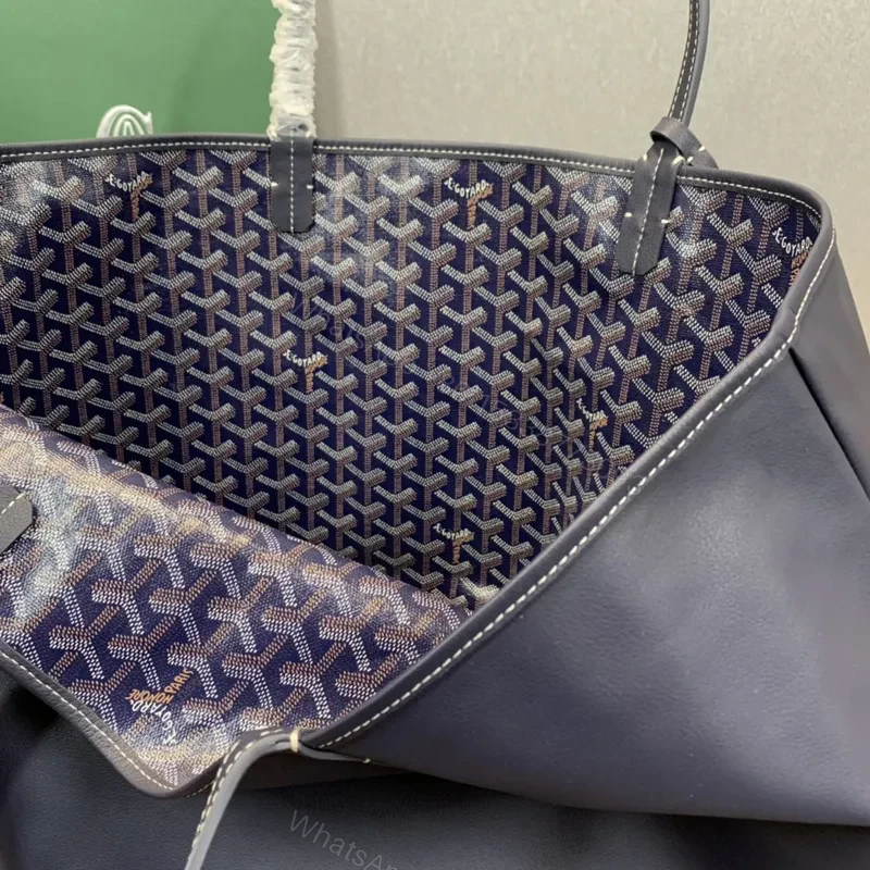 View 4 of Goyard Navy Blue Anjou GM Tote bag