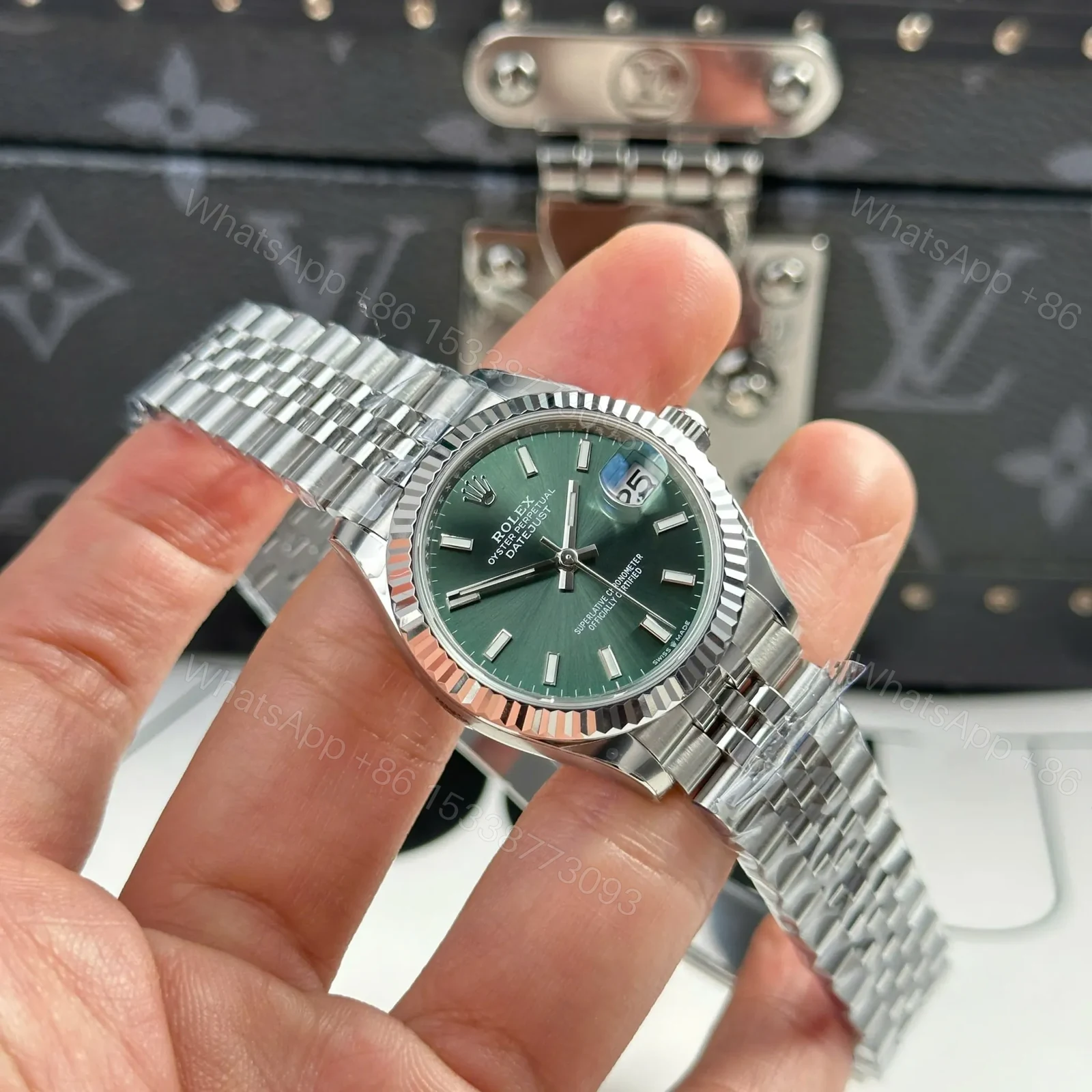 View 5 of Rolex Datejust Mint Green Dial 278274 31 mm