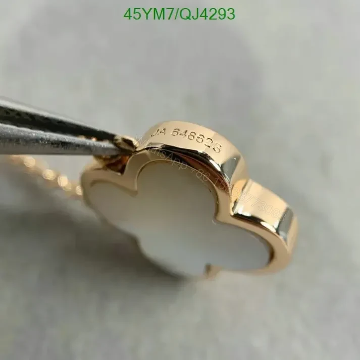 View 4 of Van Cleef & Arpels Alhambra Necklace with Pure Motif QJ4293 Dupe