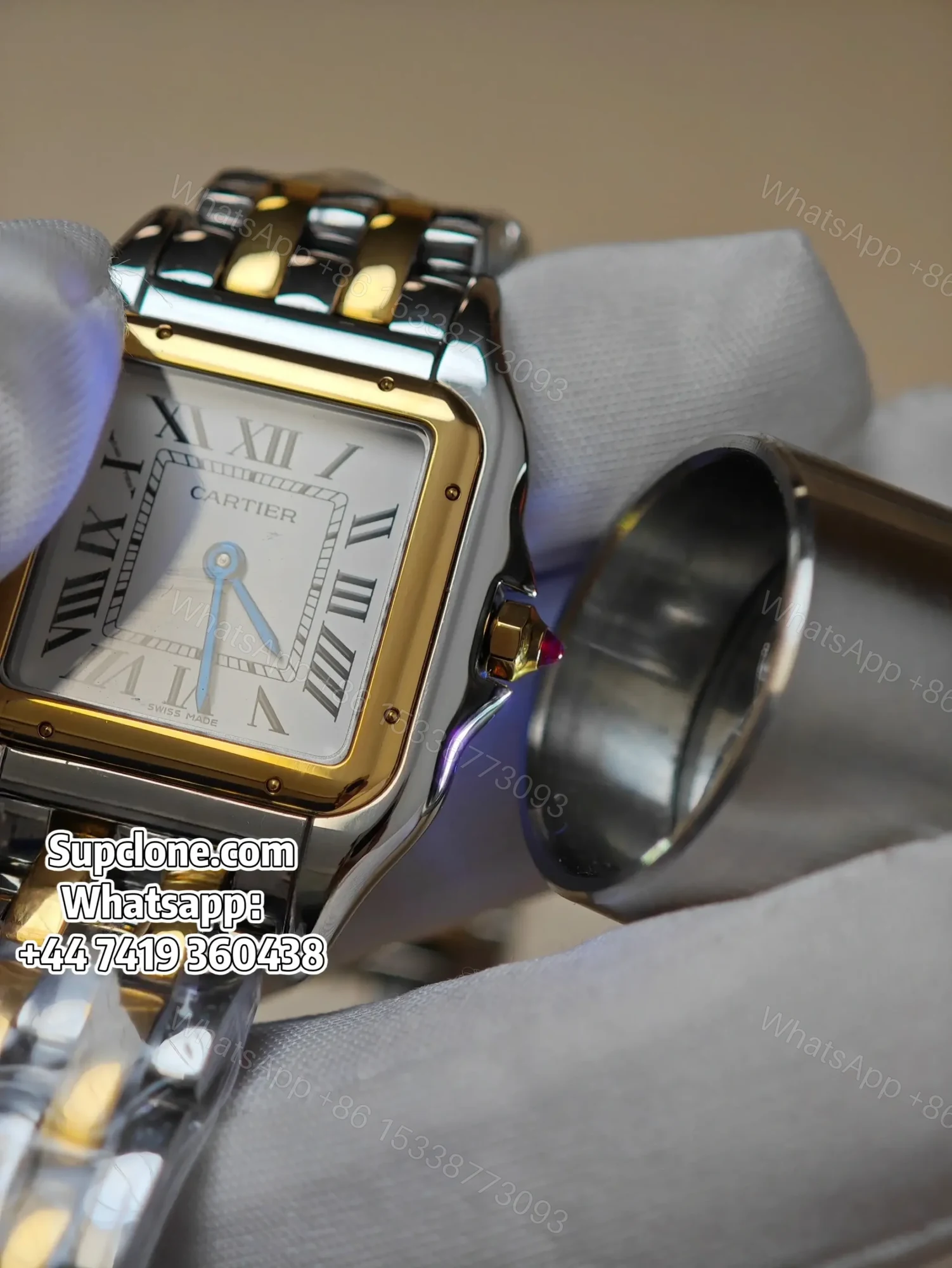 View 8 of Cartier Panthere W2PN0013 Two Tone Super Clone Quartz Watch