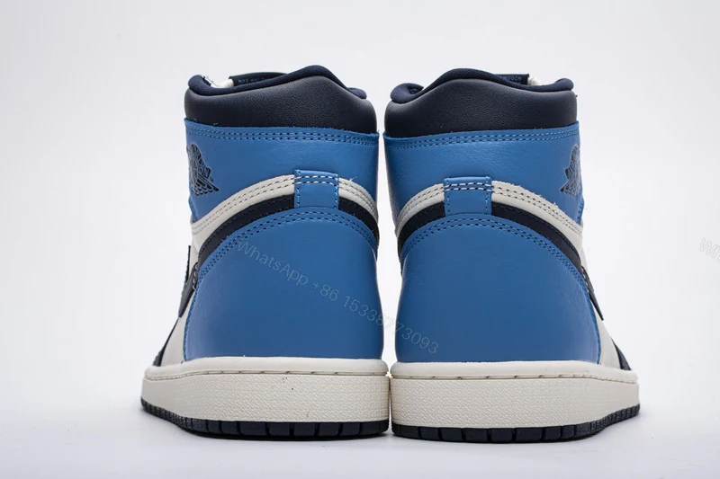 View 4 of Air Jordan 1 Retro High Obsidian UNC 555088-140