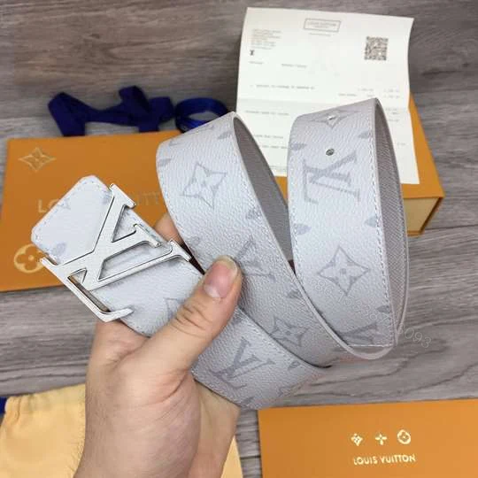 View 4 of LOUIS VUITTON MEN’S INITIALES 40MM REVERSIBLE BELT WHITE – B127