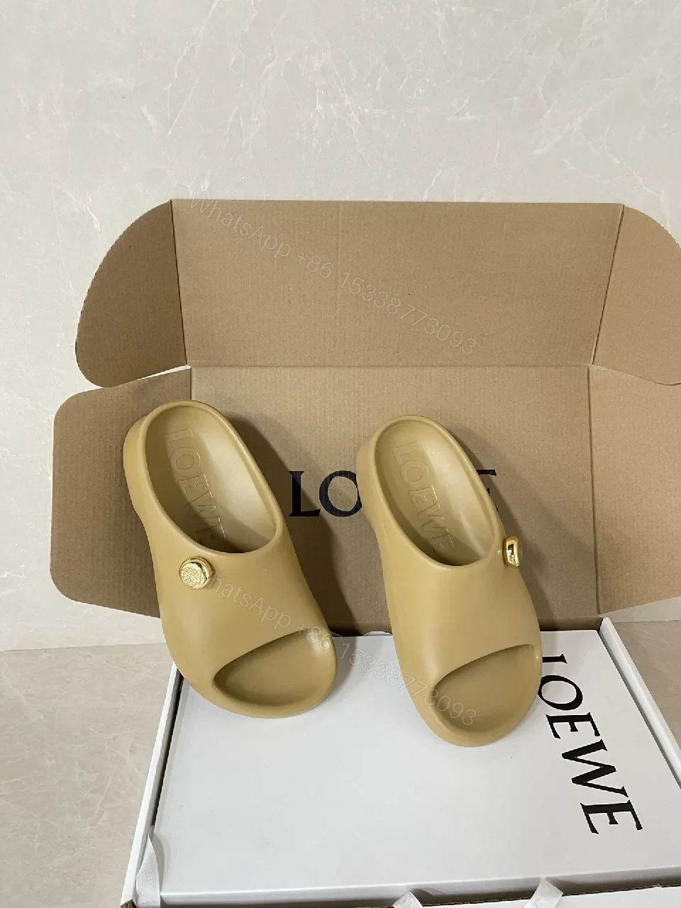 View 4 of Minimalist Signature Slip-On Sandals - Luxe Comfort