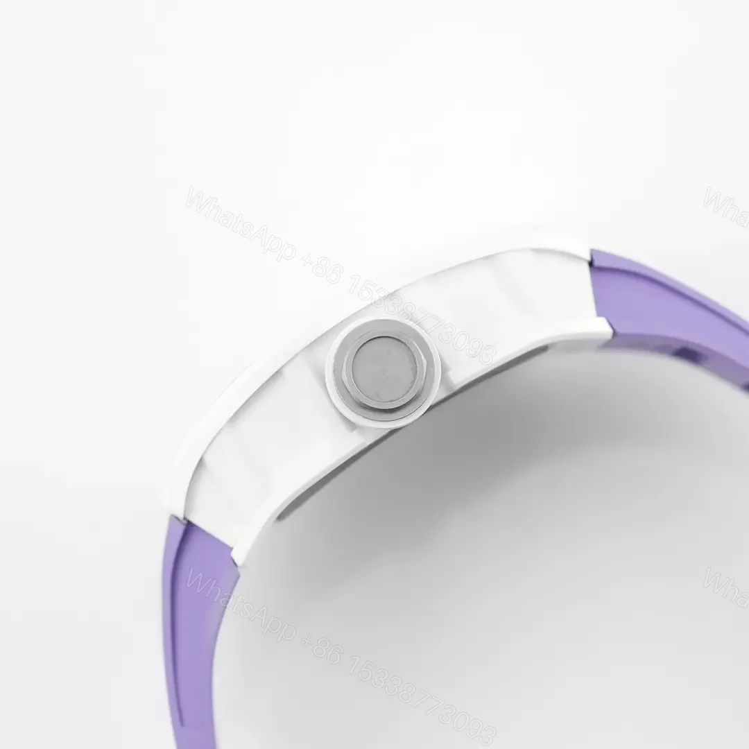 View 2 of APS Factory – KU+ KV-V5 White Ceramic Watch Purple Strap – KU+ KV-V5 Black Ceramic Watch Purple Strap