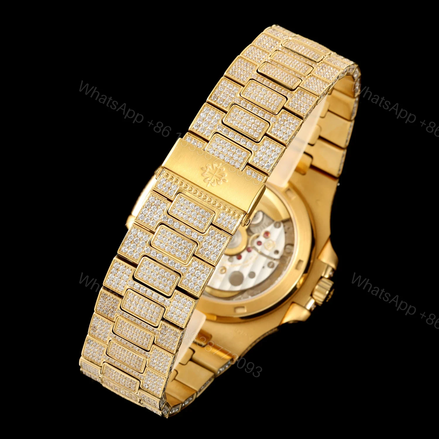 View 6 of Patek Philippe Nautilus 5711 Diamond Pavé Watch 40mm White Gold Edition AMG-PP-BD1-5711-DIAMOND-40