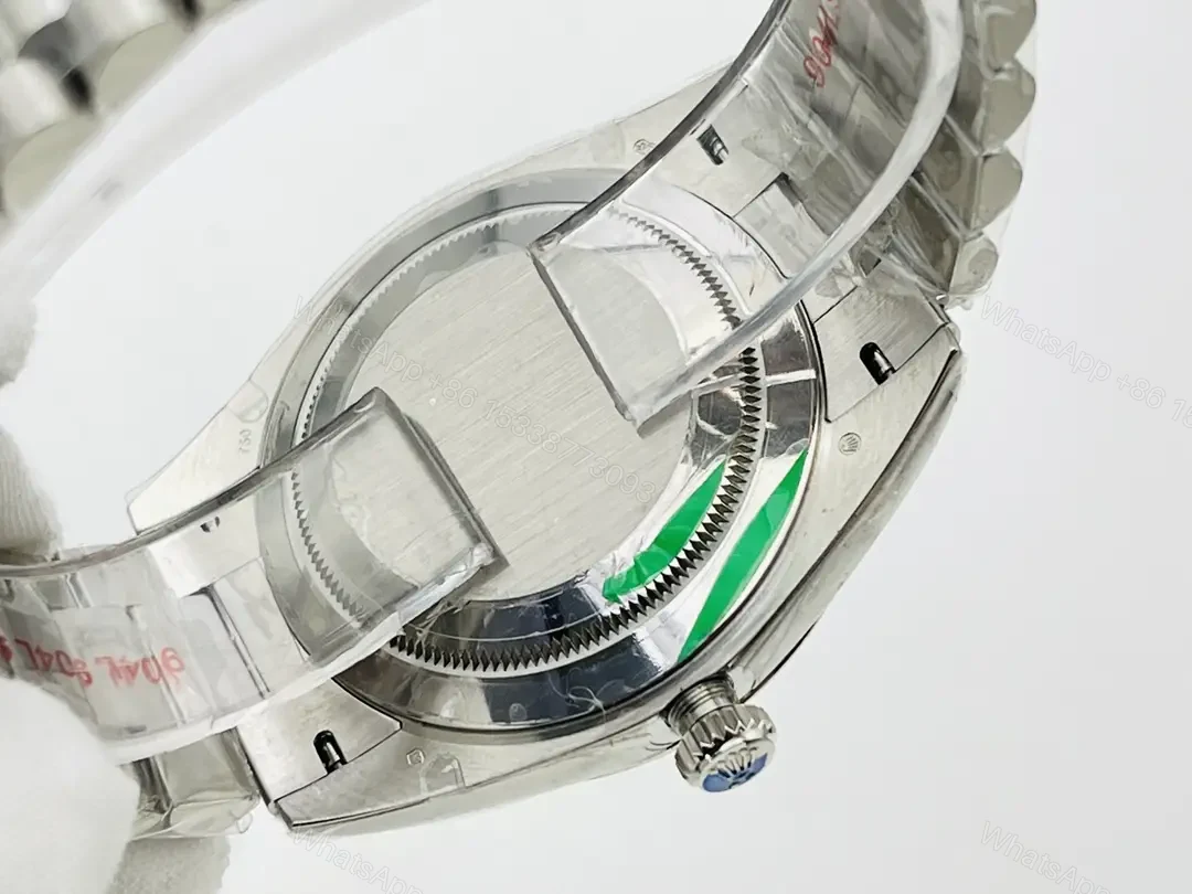 View 7 of Rolex Datejust 36 Stainless Steel Fluted Jubilee White Roman Dial 116234-0089