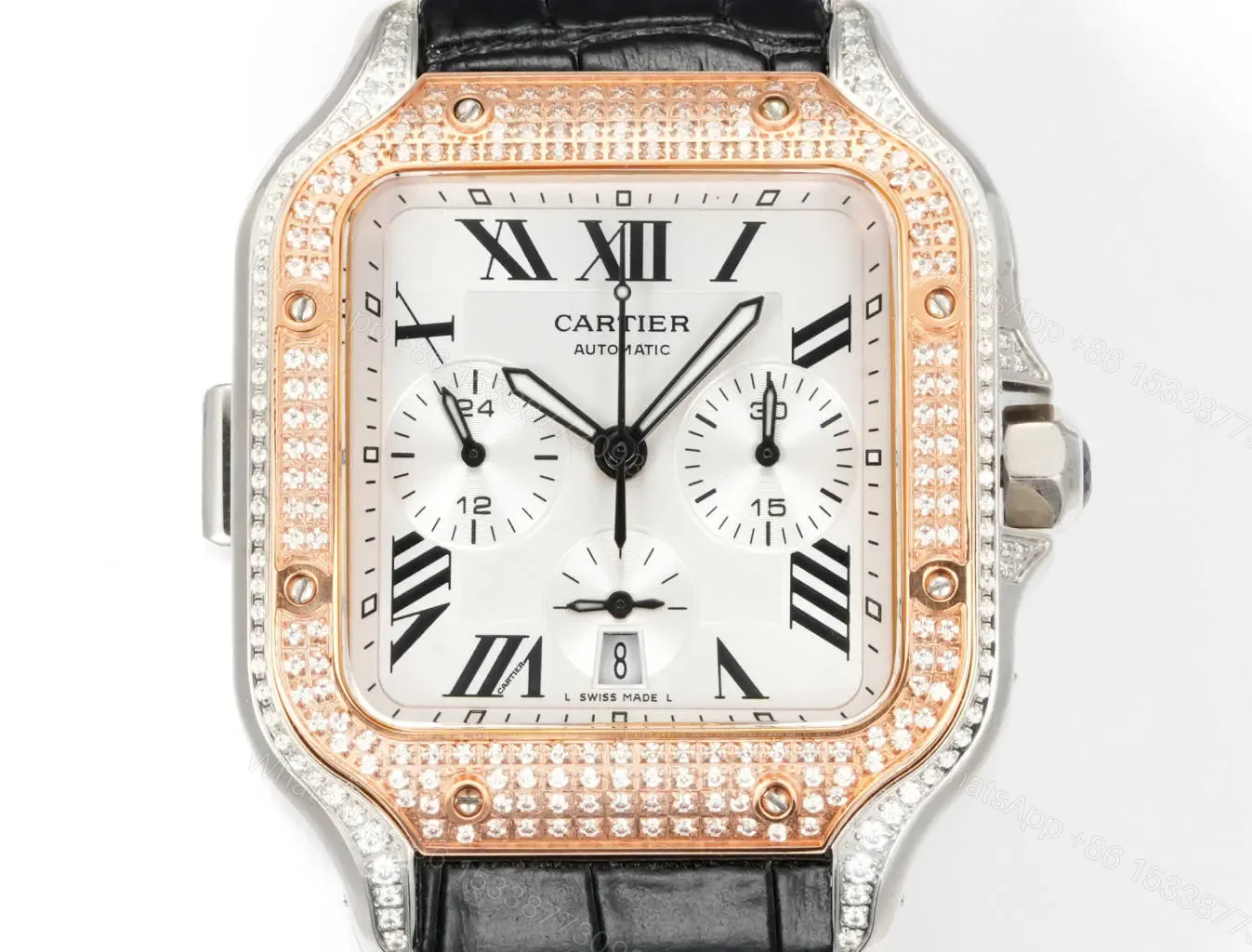 Cartier Santos Chronograph Rose Gold 43mm CARTIER-SANTOS-RG43 — view 1