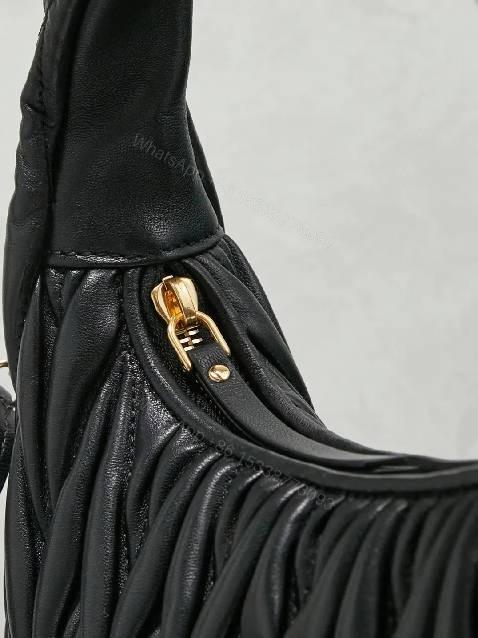 View 5 of Quilted Mini Bag: Gold-Tone Hardware, Leather, Chic Evening Luxury
