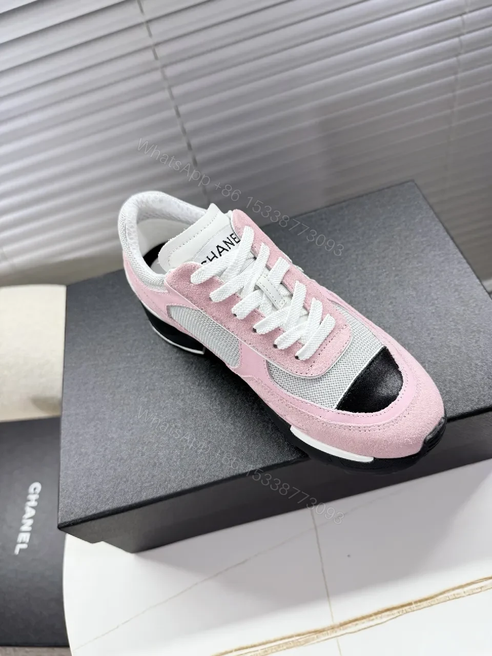 View 2 of Soft-Pink Suede Textured Sneakers - Everyday Luxe Comfort
