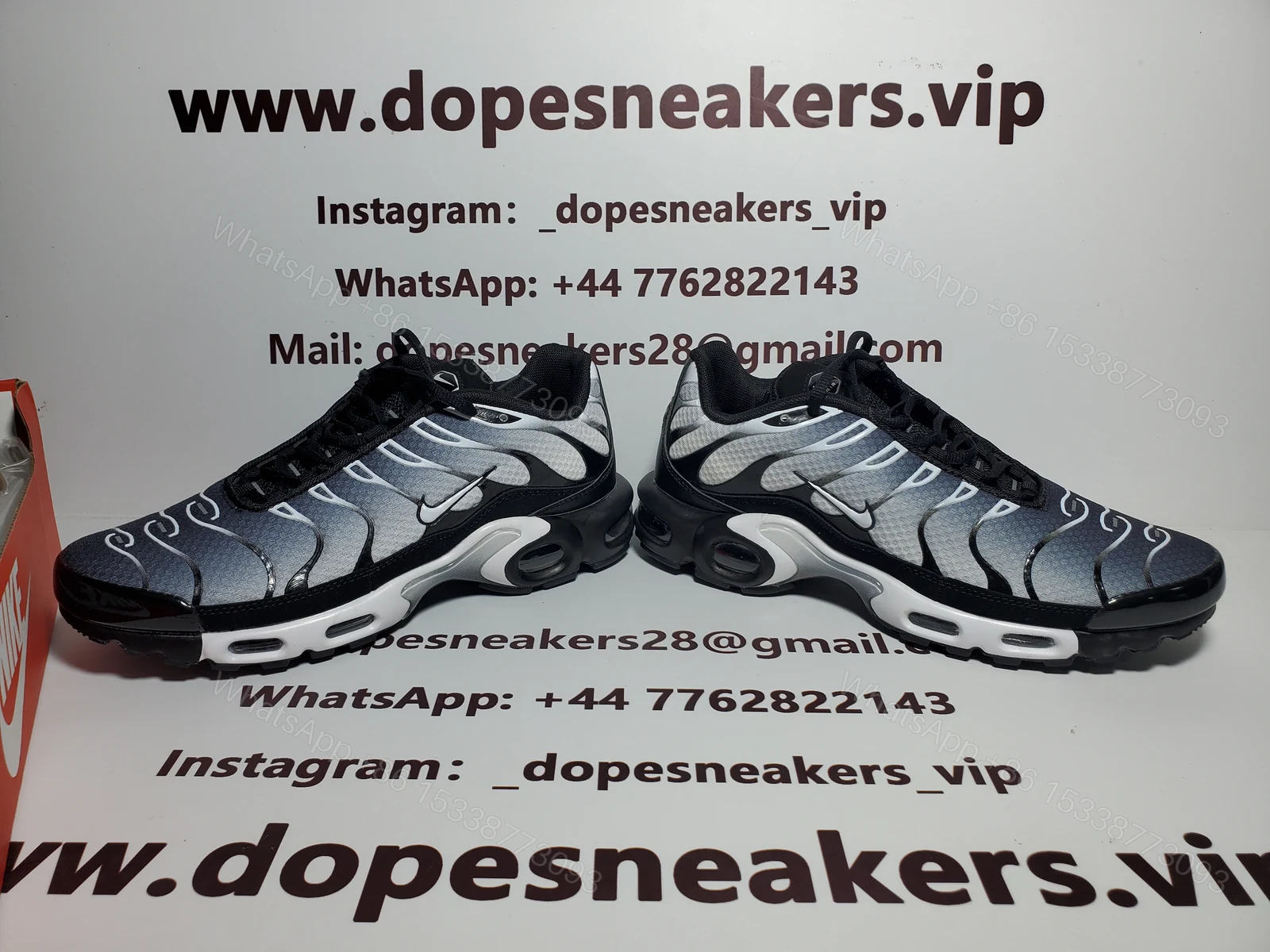 View 2 of Nike Air Max Plus Black Metallic Silver