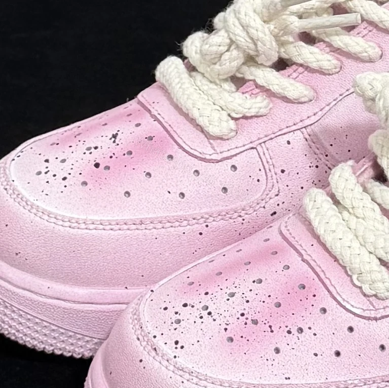 View 4 of Pink Chrome Hearts Air Force 1