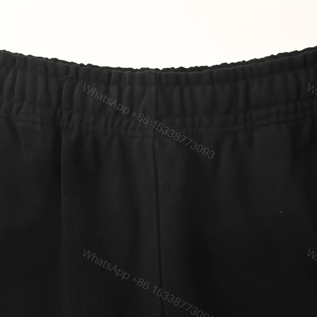 View 6 of Black Fabric Casual Short Burberry Logo Shorts
