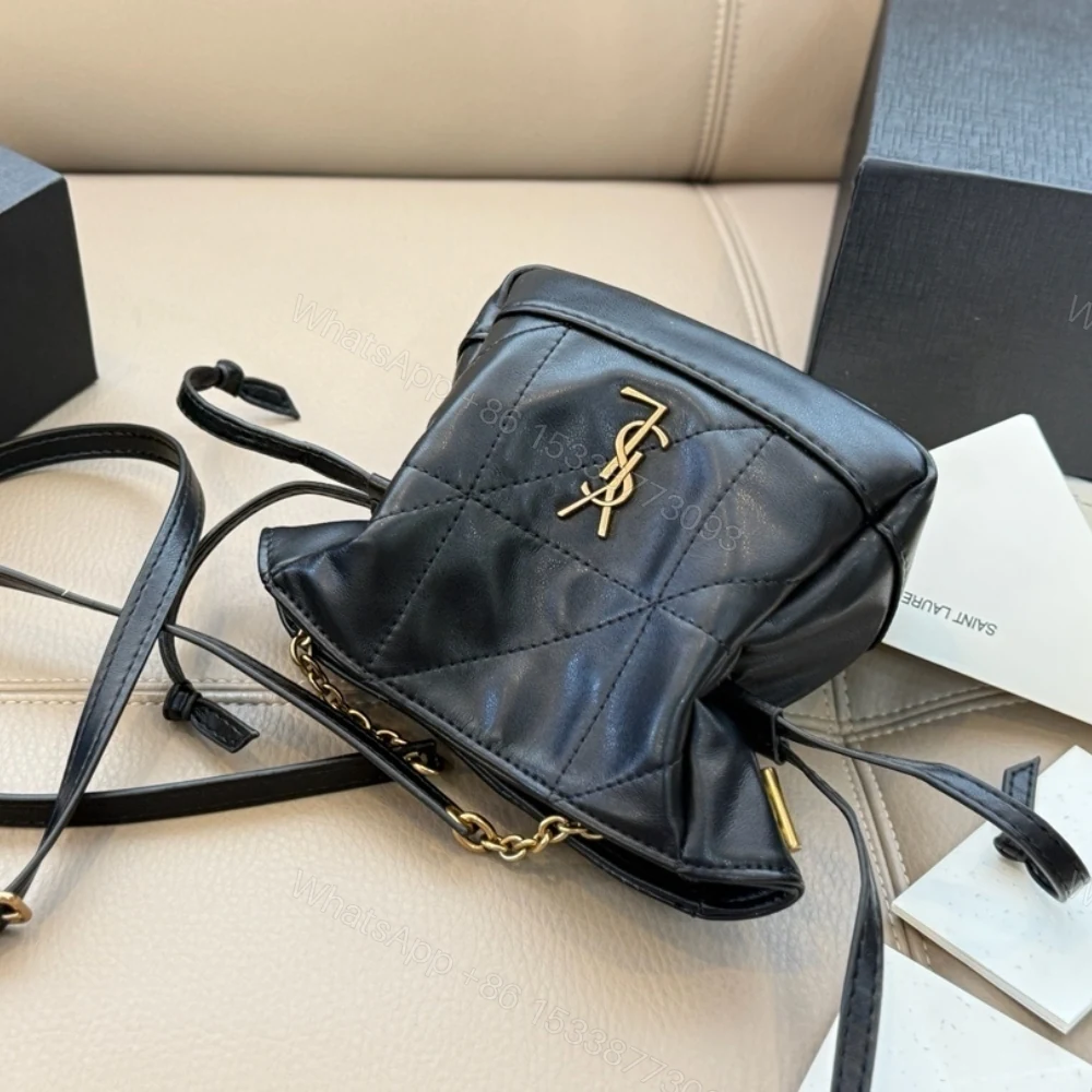 View 8 of Saint Laurent Jamie Mini Shoulder Pouch Black 14Cm