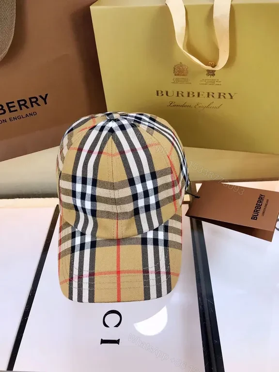 View 3 of Chic Plaid Cap: Premium Cotton, Burberry-Inspired Luxury Cap