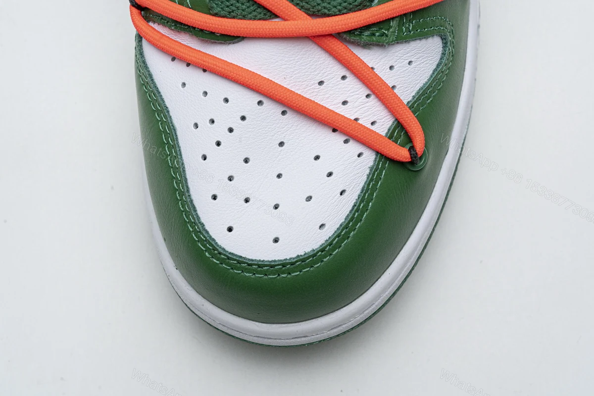 View 8 of OFF-WHITE x Nike Dunk SB Low Pine Green CT0856-100