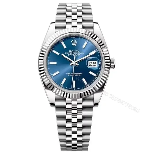 Rolex Date Just Jubilee Blue Replica — view 1