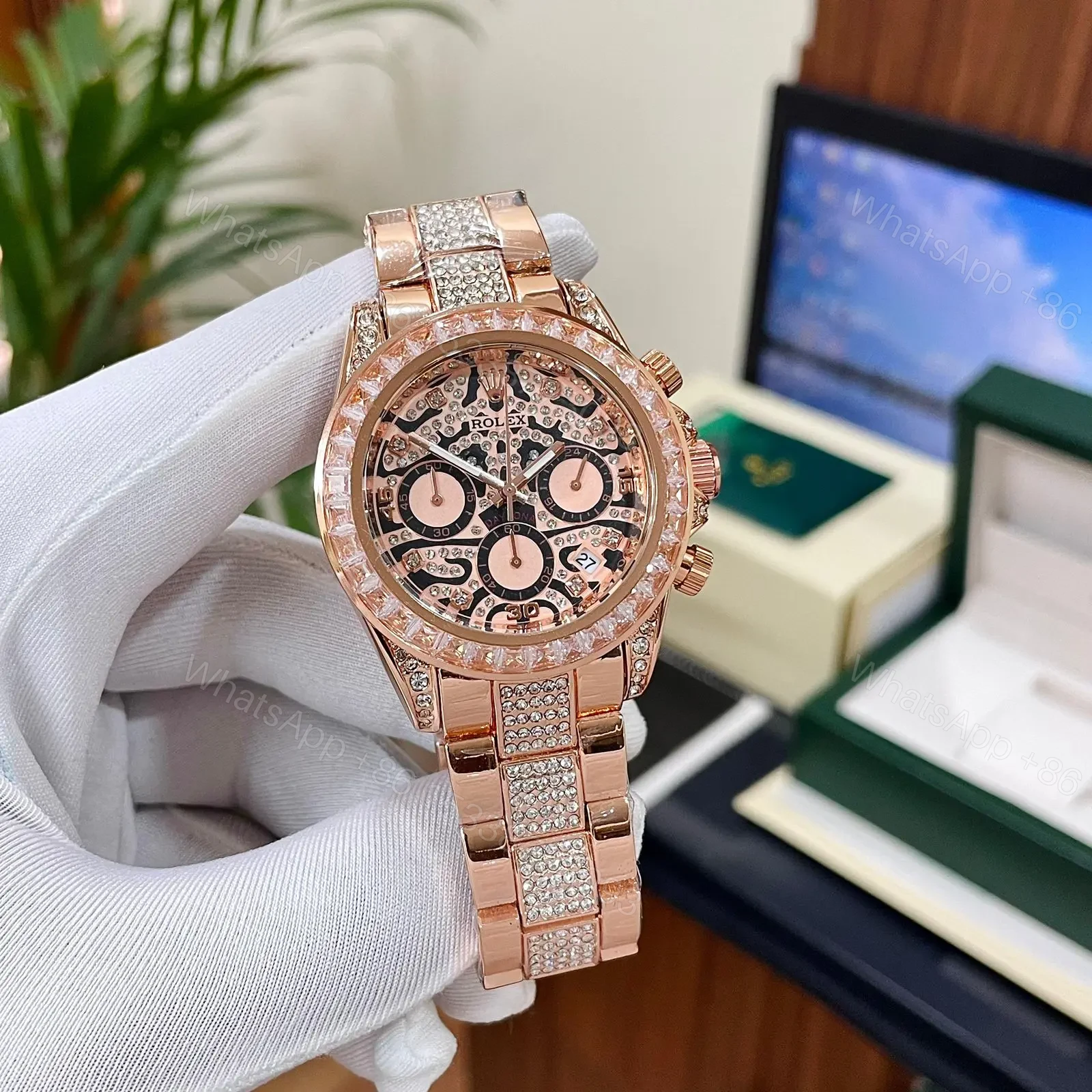 View 2 of Rolex Daytona Tiger Eye Watch