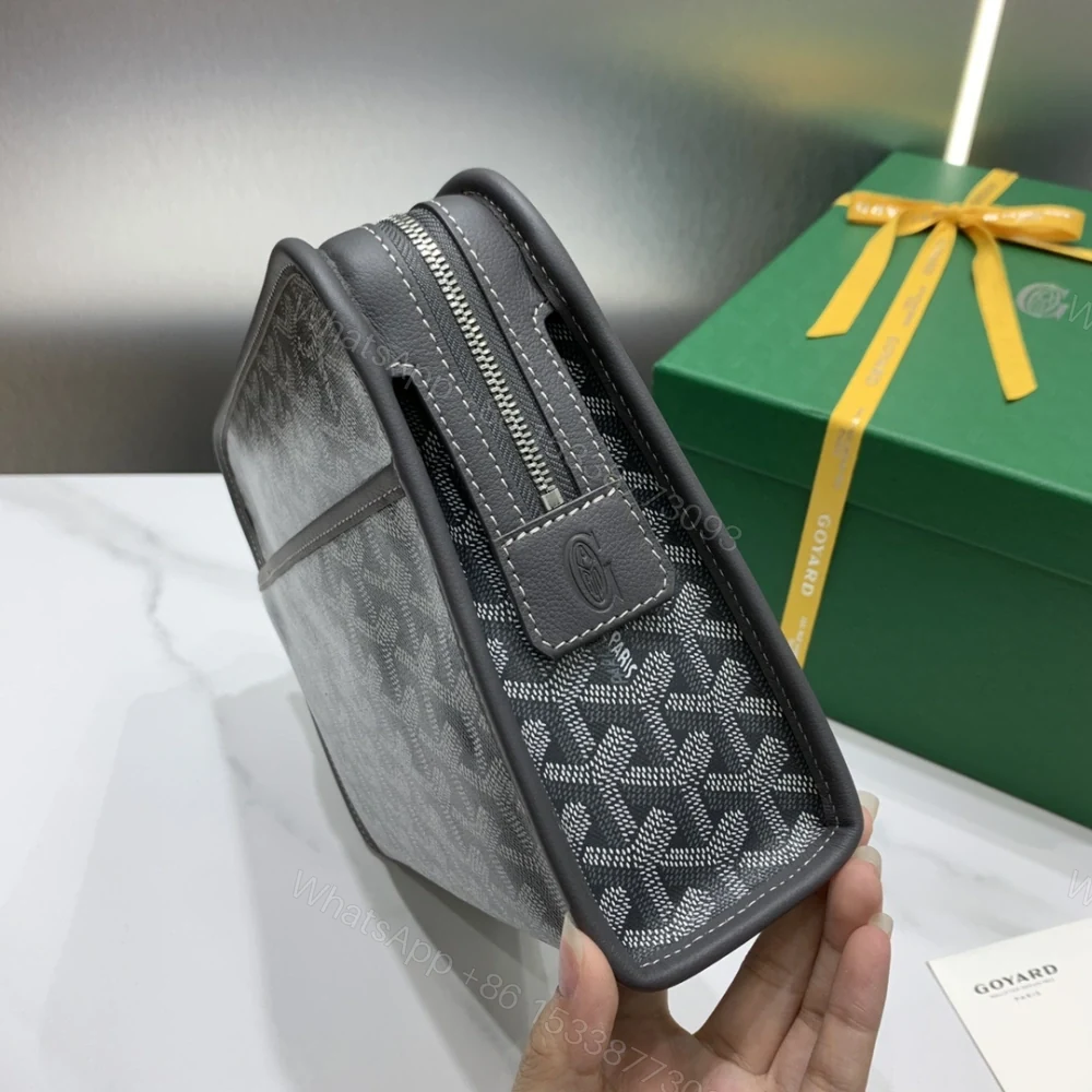 View 2 of 高仿Goyard*JOUVEN4多功能洗漱手拿包灰色小號免檢版