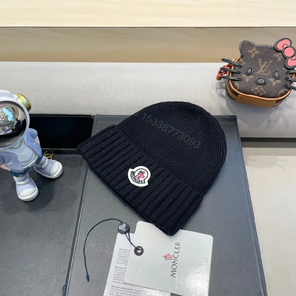 View 3 of Black Knit Beanie – Ribbed Warmth, Subtle Luxury, Everyday Wear