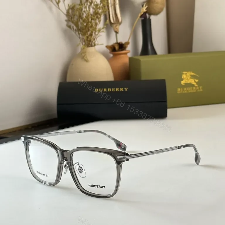 View 9 of Burberry Black & Gold Acetate Titanium Eyeglasses - Luxury Everyday