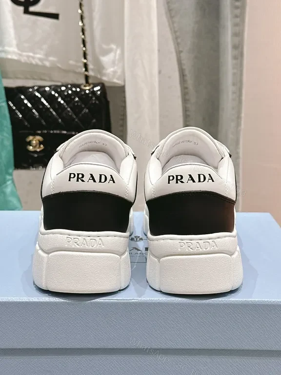 View 5 of Monochrome Luxe Prada-Influenced Platform Sneakers