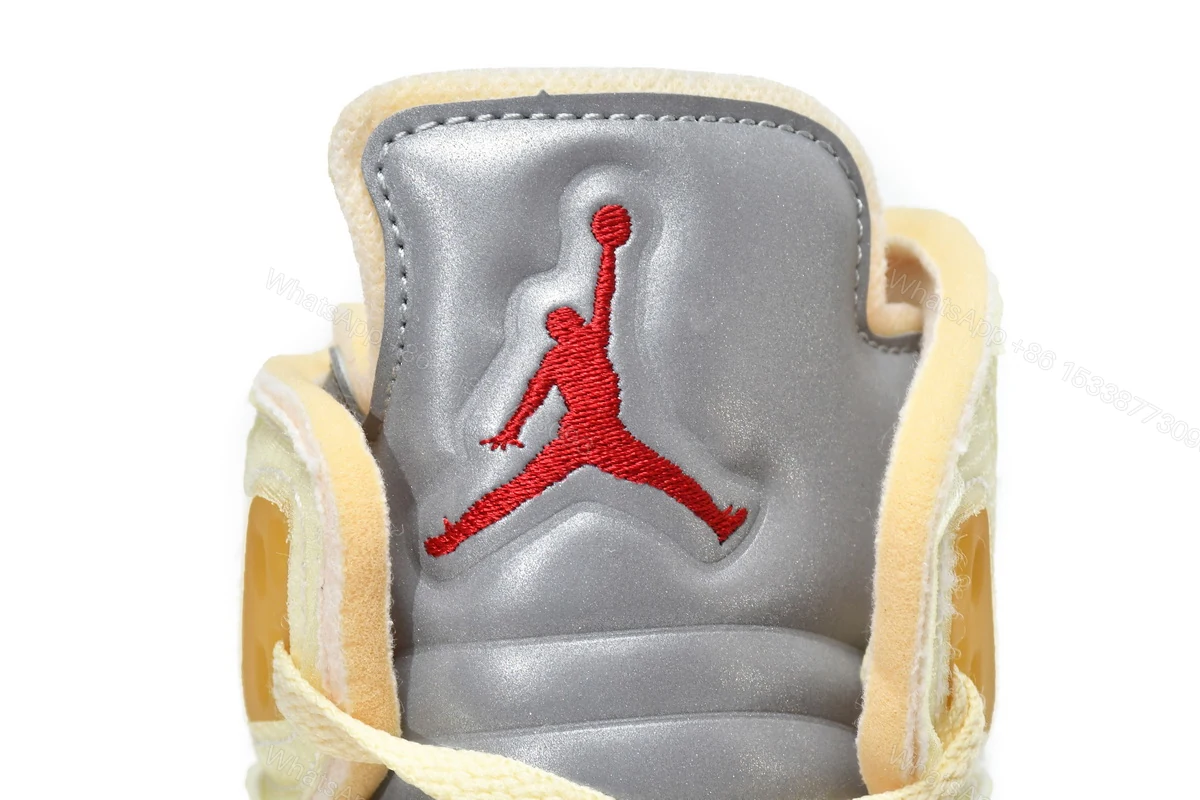 View 5 of OFF White x Air Jordan 5 Retro SP Sail DH8565-100