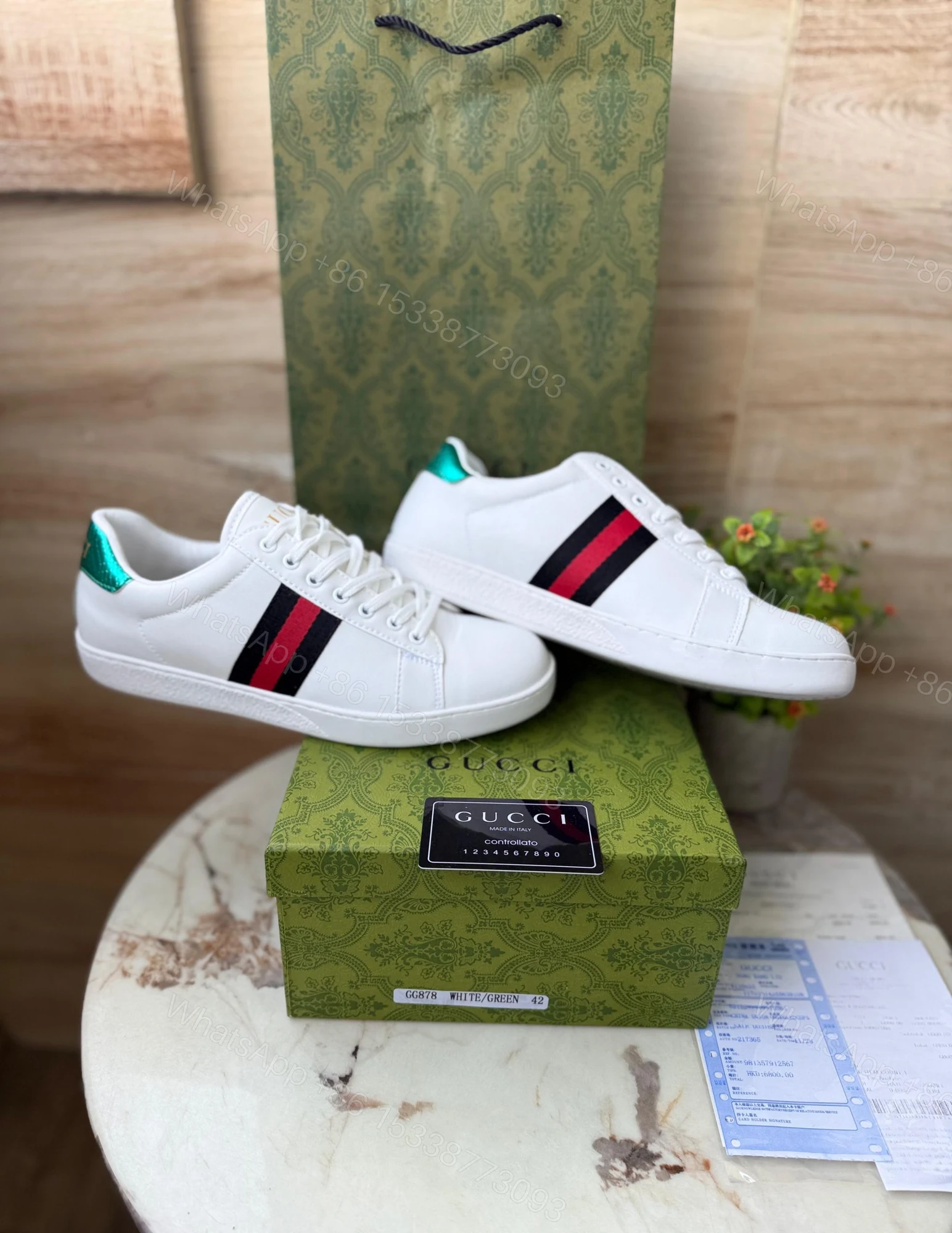 View 6 of FIRST COPY Gucci Ace Top Sneaker