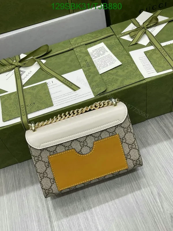 View 14 of Gucci Padlock Small Shoulder Bag Beige/Ebony made of GG Supreme Canvas OP487